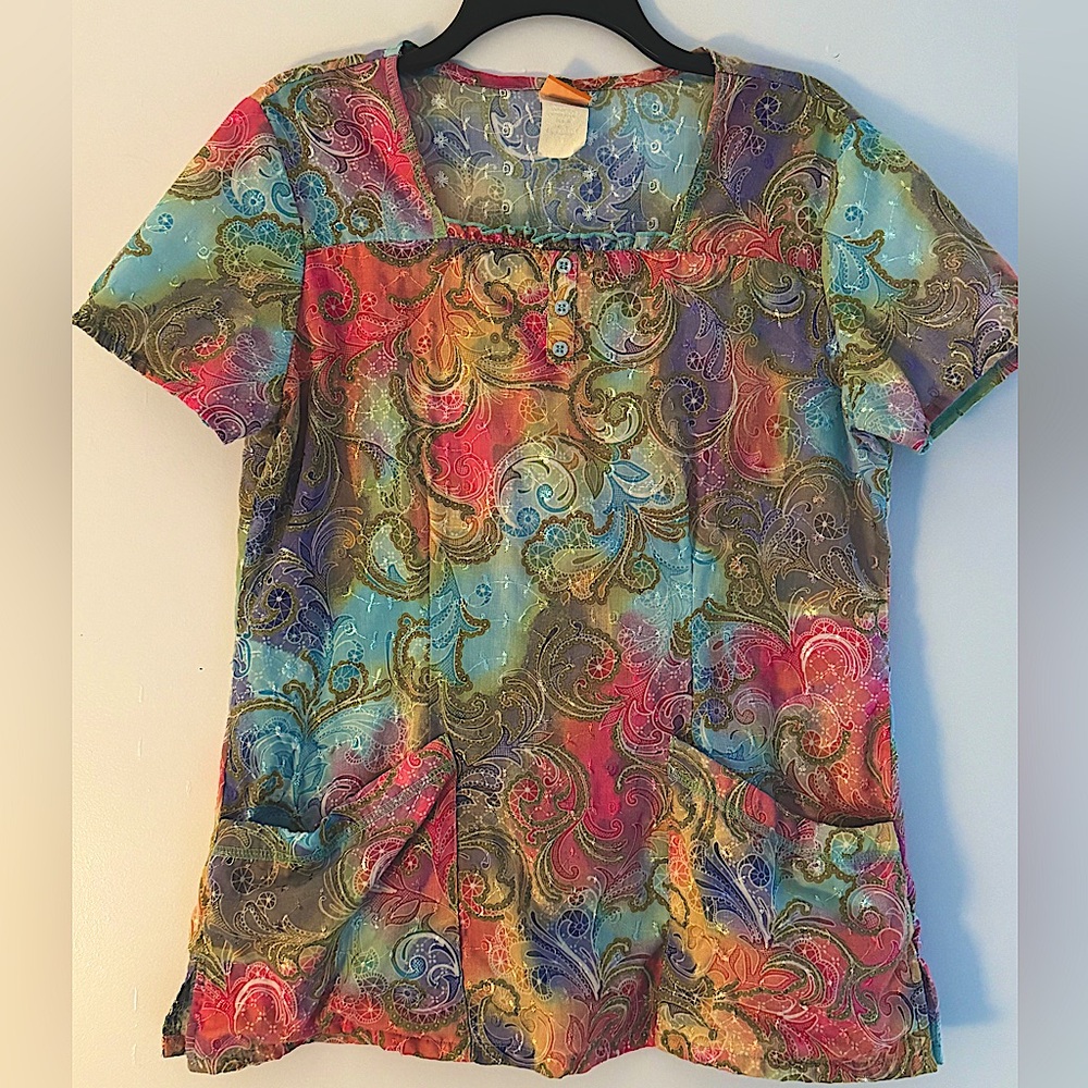 Multi-color Medium Scrub top Elan by Barco